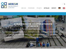 Tablet Screenshot of mercur-research.de